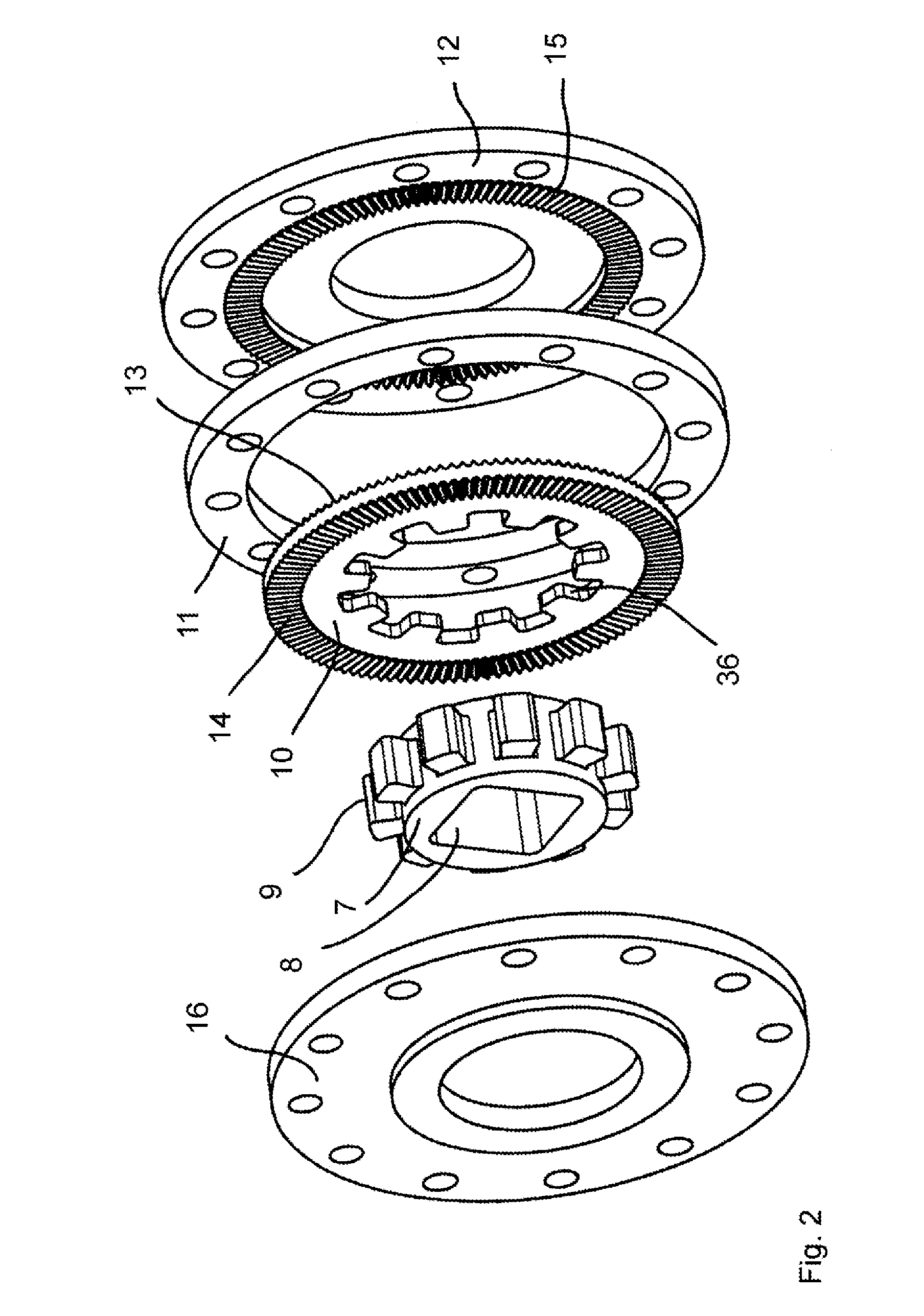 Force limiting device for a motor vehicle