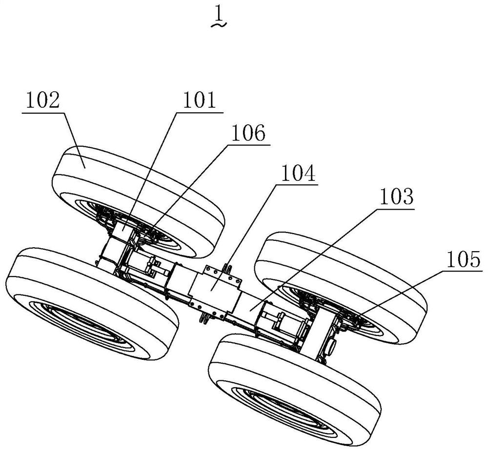 Disc type traveling and parking integrated brake axle and brake method thereof