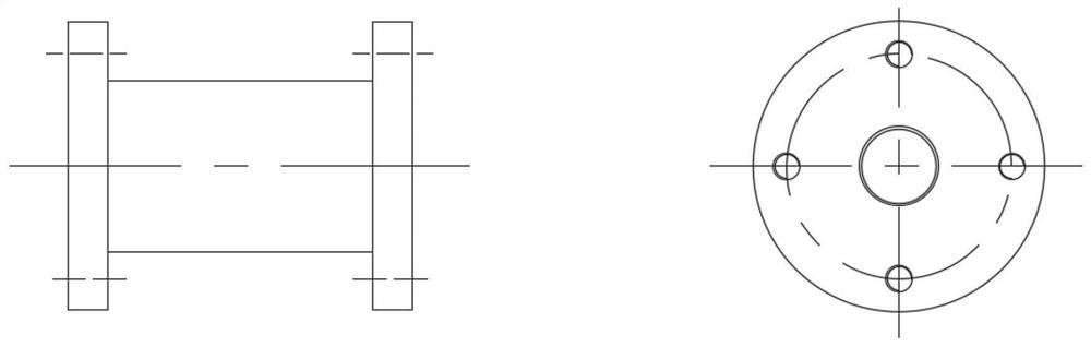 Method and device for measuring cavitation additional action moment in water tunnel experiment