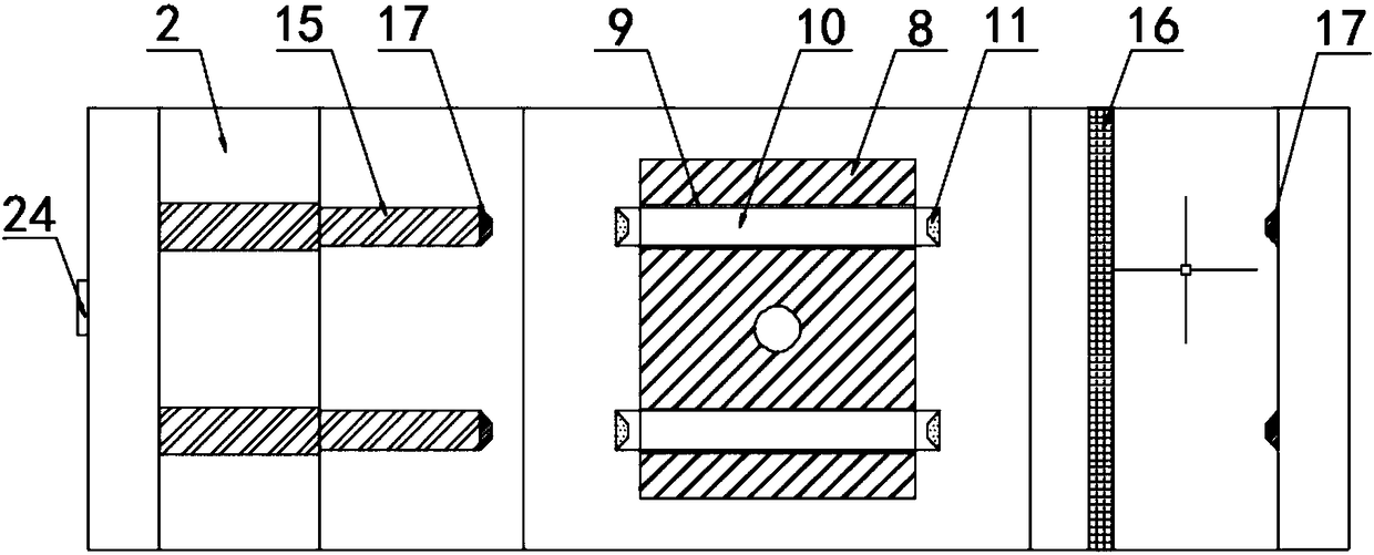 Pin retreating demolding device for compression molding of bamboo-wood integrated material