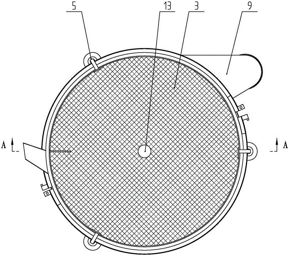 A method for quickly tightening the screen and preventing the screen from falling, and a vibrating screen