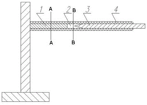 Tunnel junction cantilever beam content testing instrument