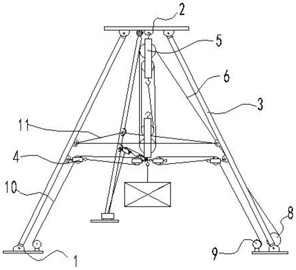 A simple three-dimensional positioning installation and load-bearing device and its application method