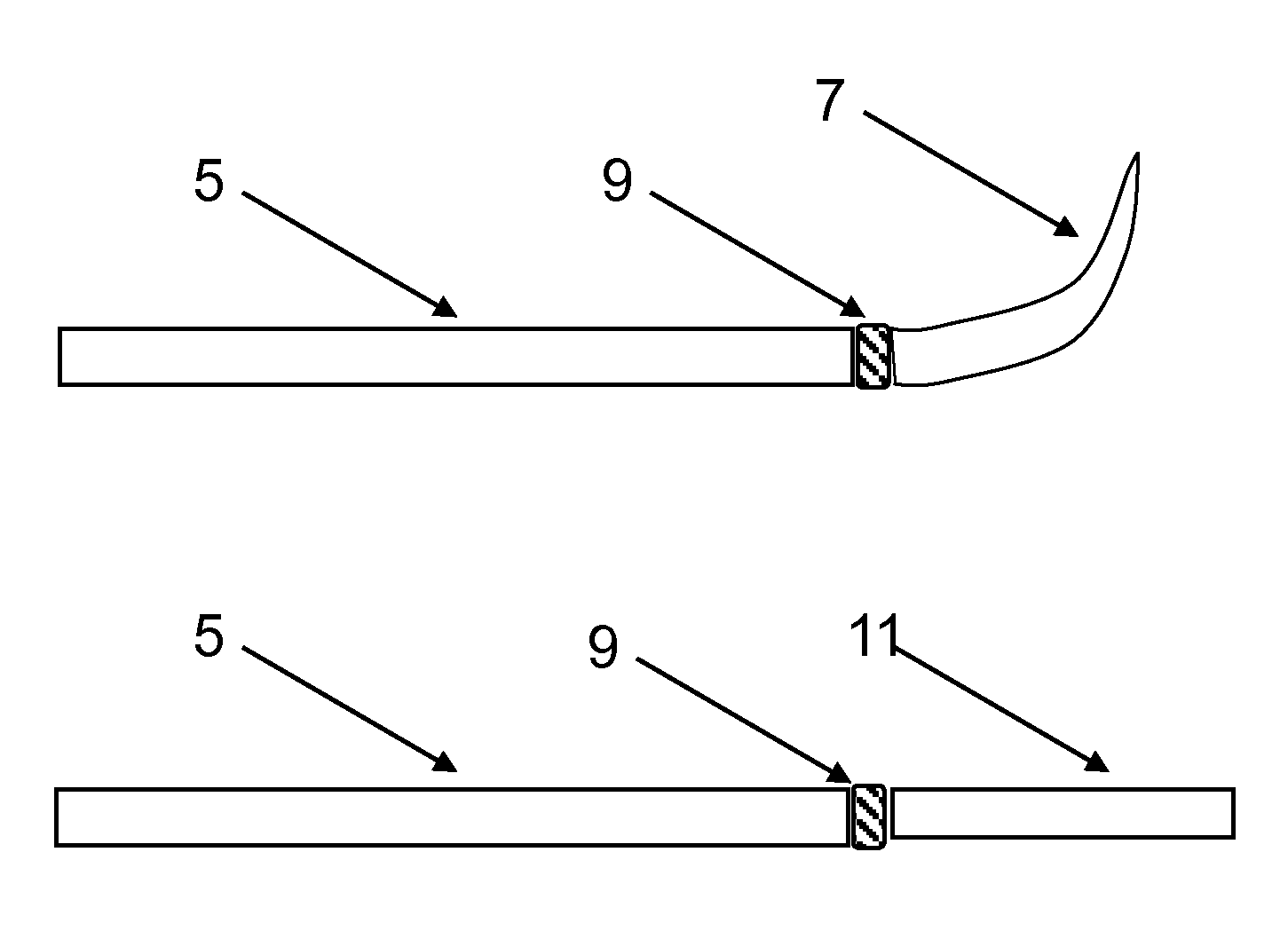 Aircraft wing for receiving a plurality of different wing tip devices