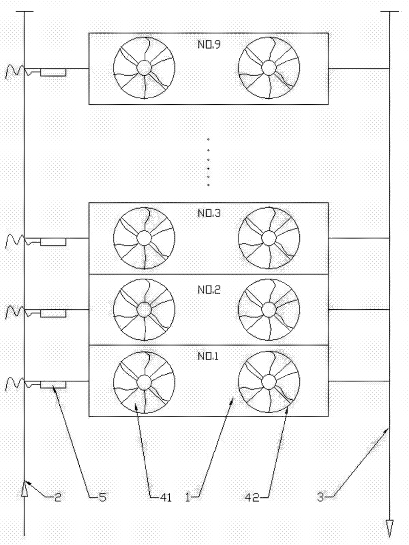 Compressor energy regulating and controlling method of modular cold/hot water unit