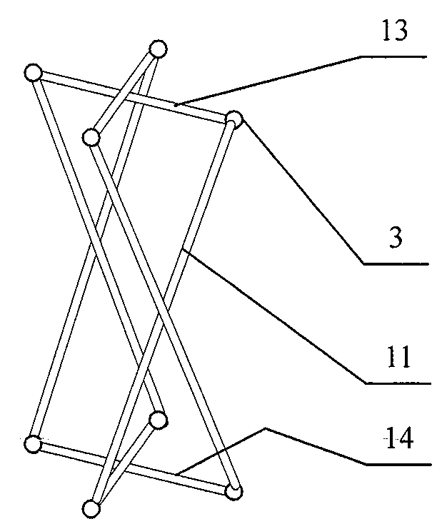 Quick folding yurt with closed-chain connecting rod bracket