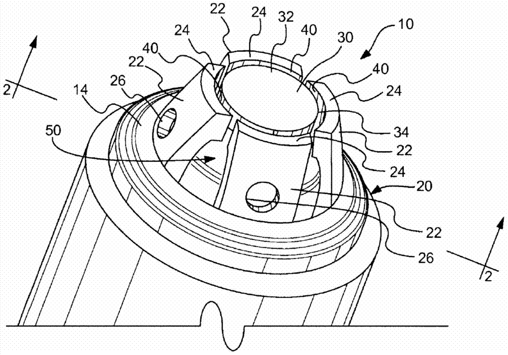 Spark plug for removing residual exhaust gas and associated combustion chamber
