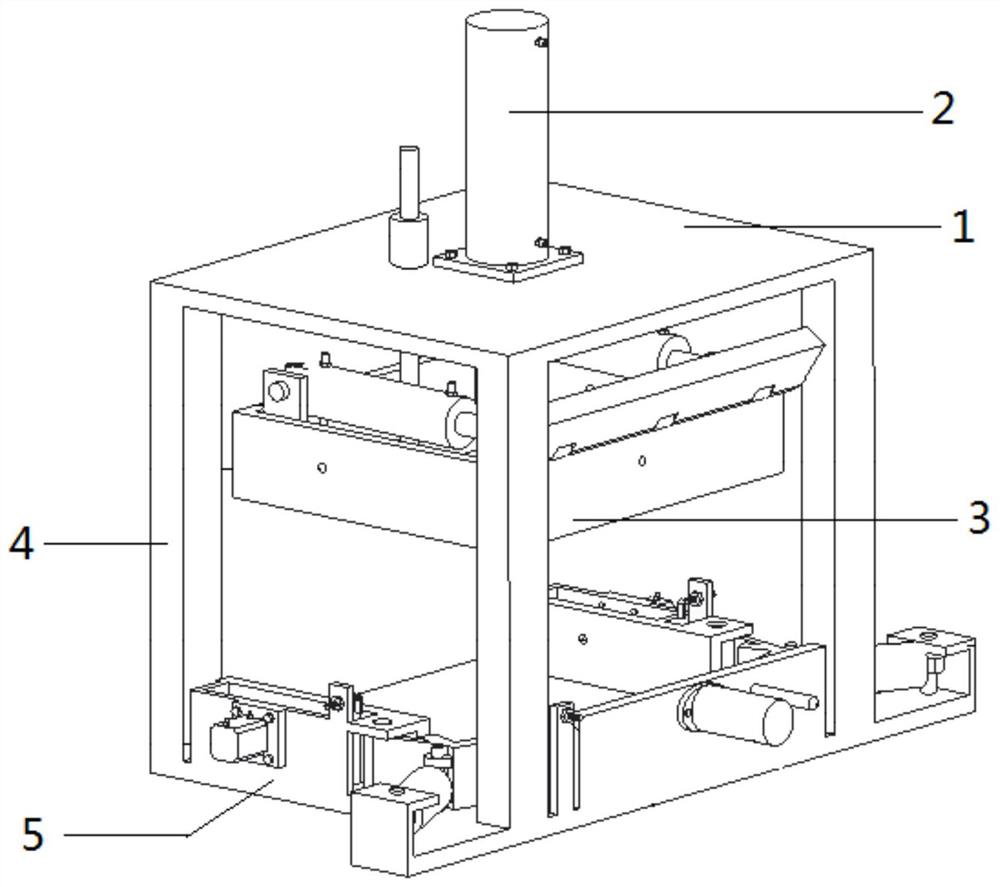 Plate stamping bending, curling and punching forming equipment