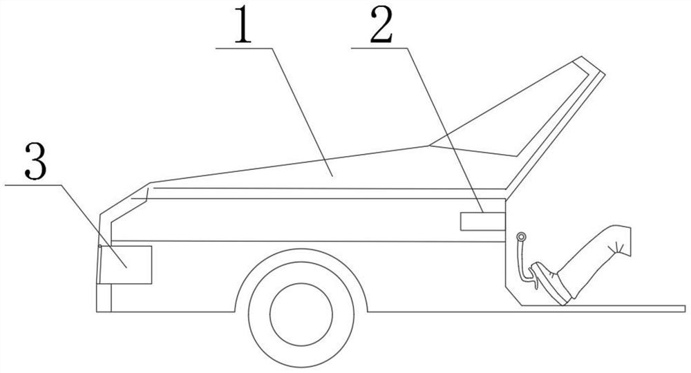 An active protection device in a collision accident