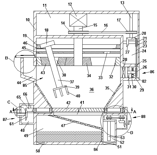 Preliminary treatment equipment for rubber grass