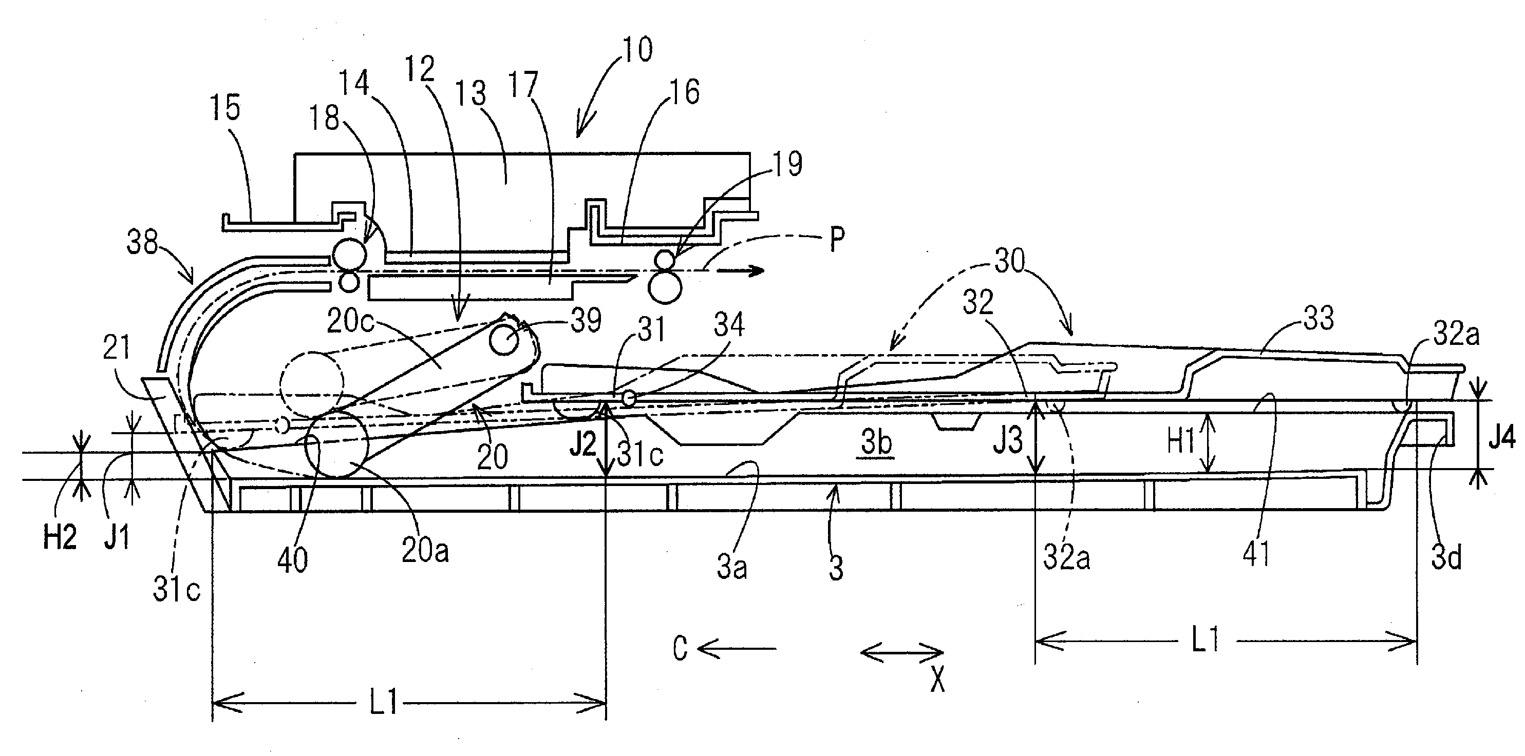 Sheet feed devices and image recording apparatus comprising such sheet feed devices