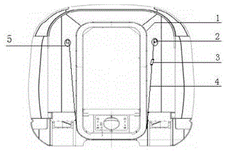 Inner-windshield connecting method for motor train unit