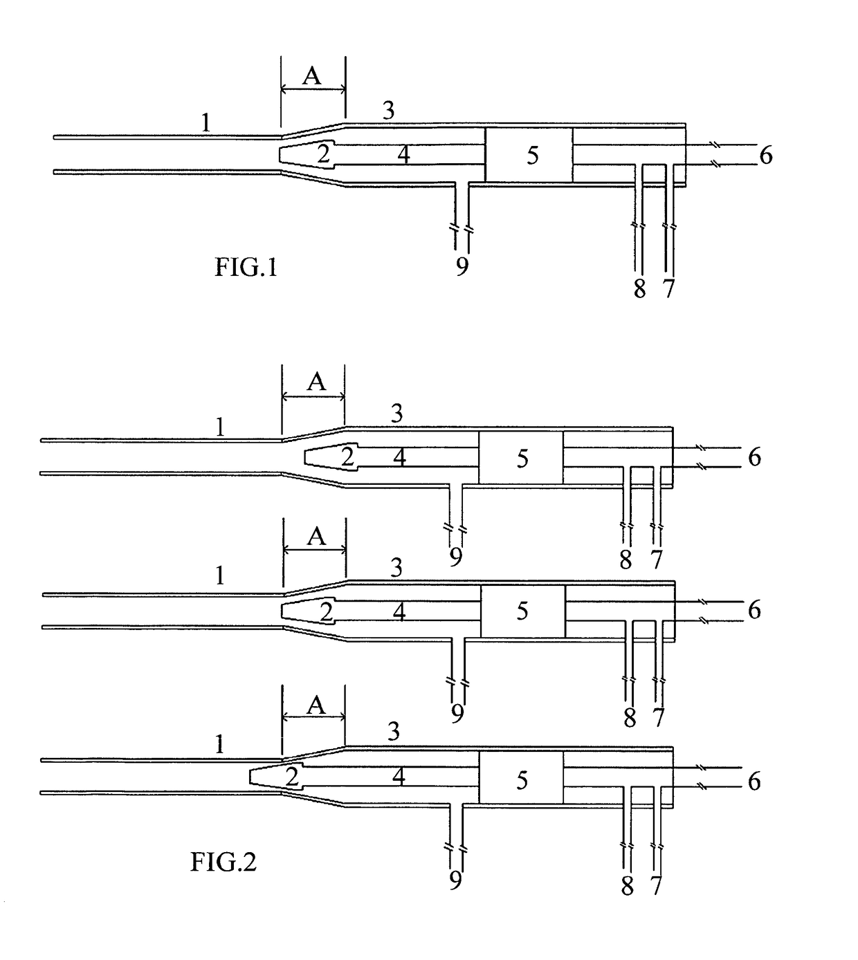 Atomizing nozzle device, atomizing process and use