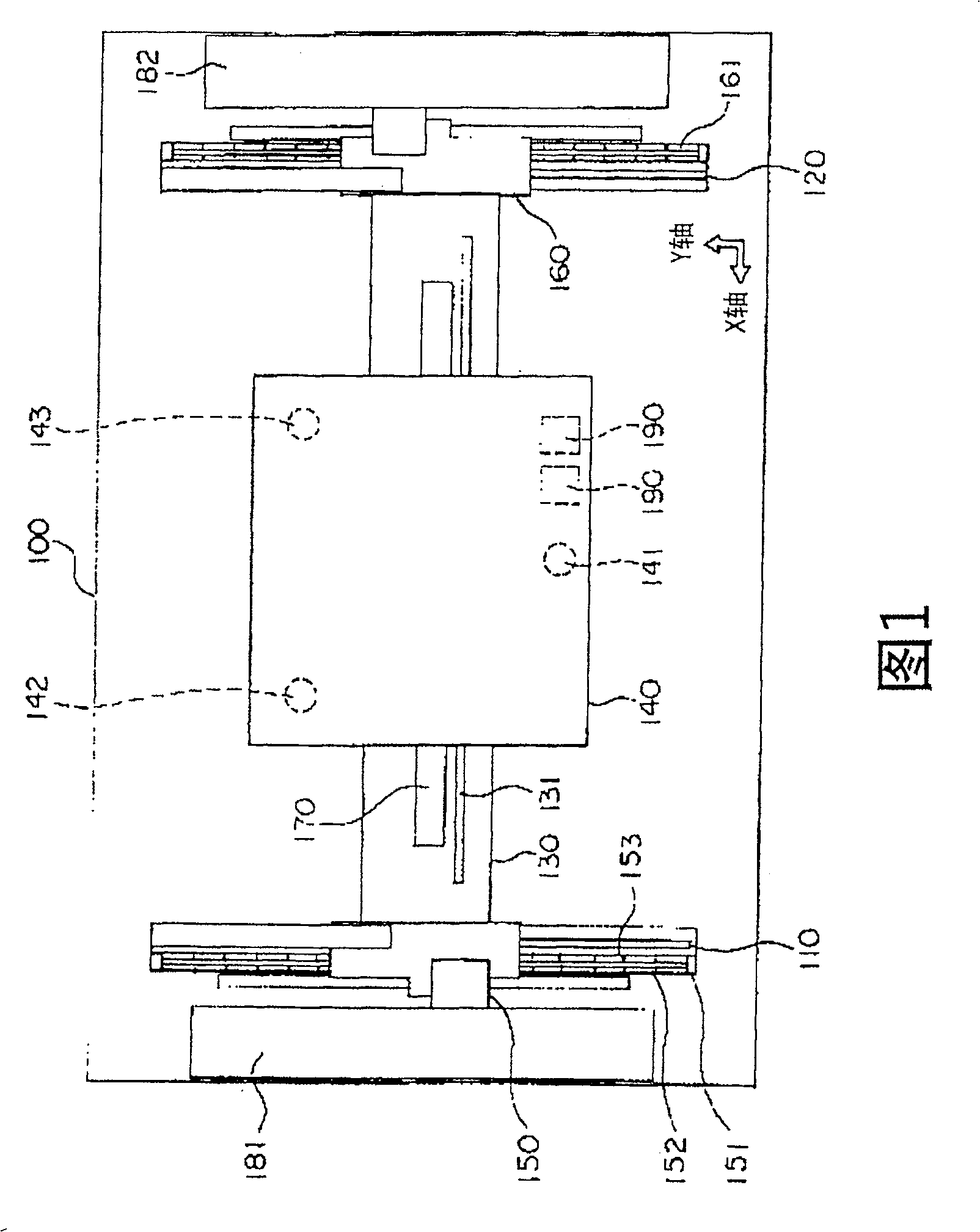 X-Y objective table