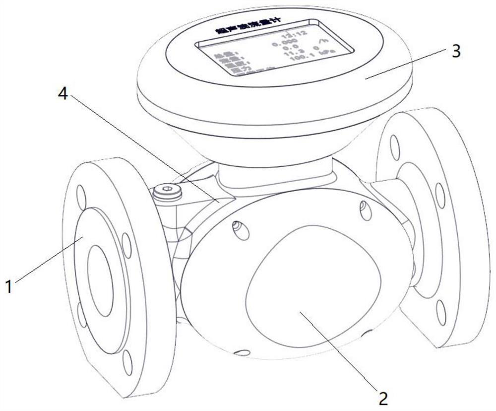 Ultrasonic flowmeter with AI voice recognition system