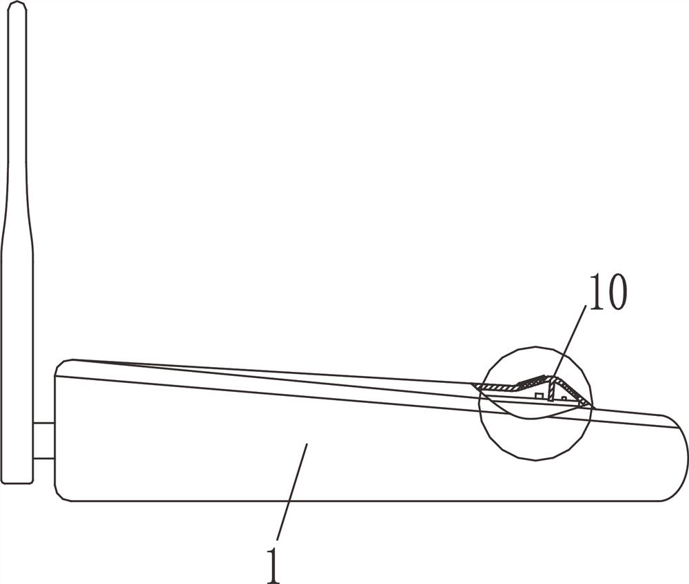 A router with indicator light automatically shutting down