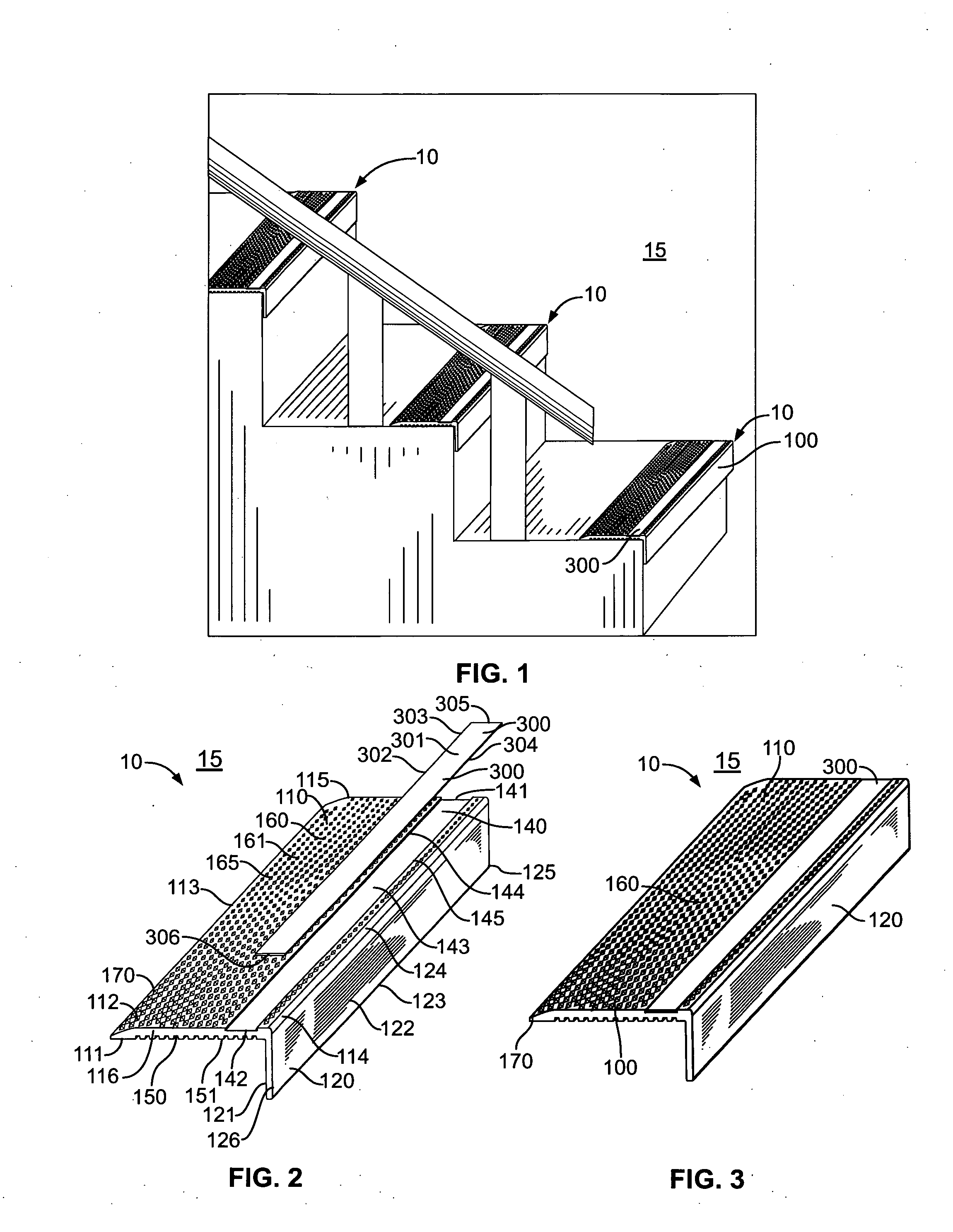 Safety nosing components and manufacturing methods