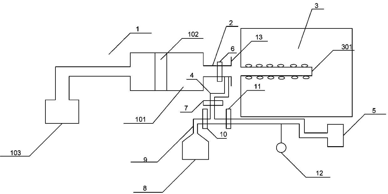 Experimental device and experimental method used for studying rock stress distribution by using magnetic fluid