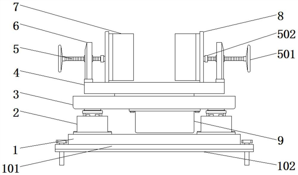 Crane base provided with protective structure