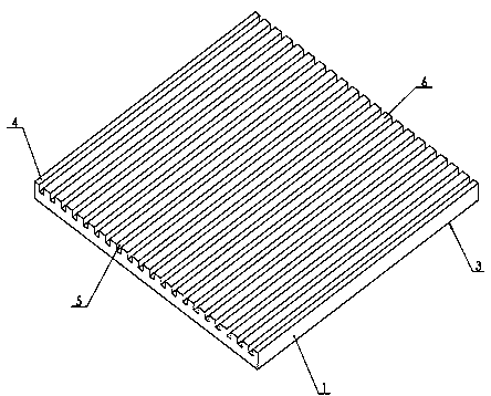 Friction-stir-welding temperature field measurement special-purpose backing plate with grooves at bottom and method thereof