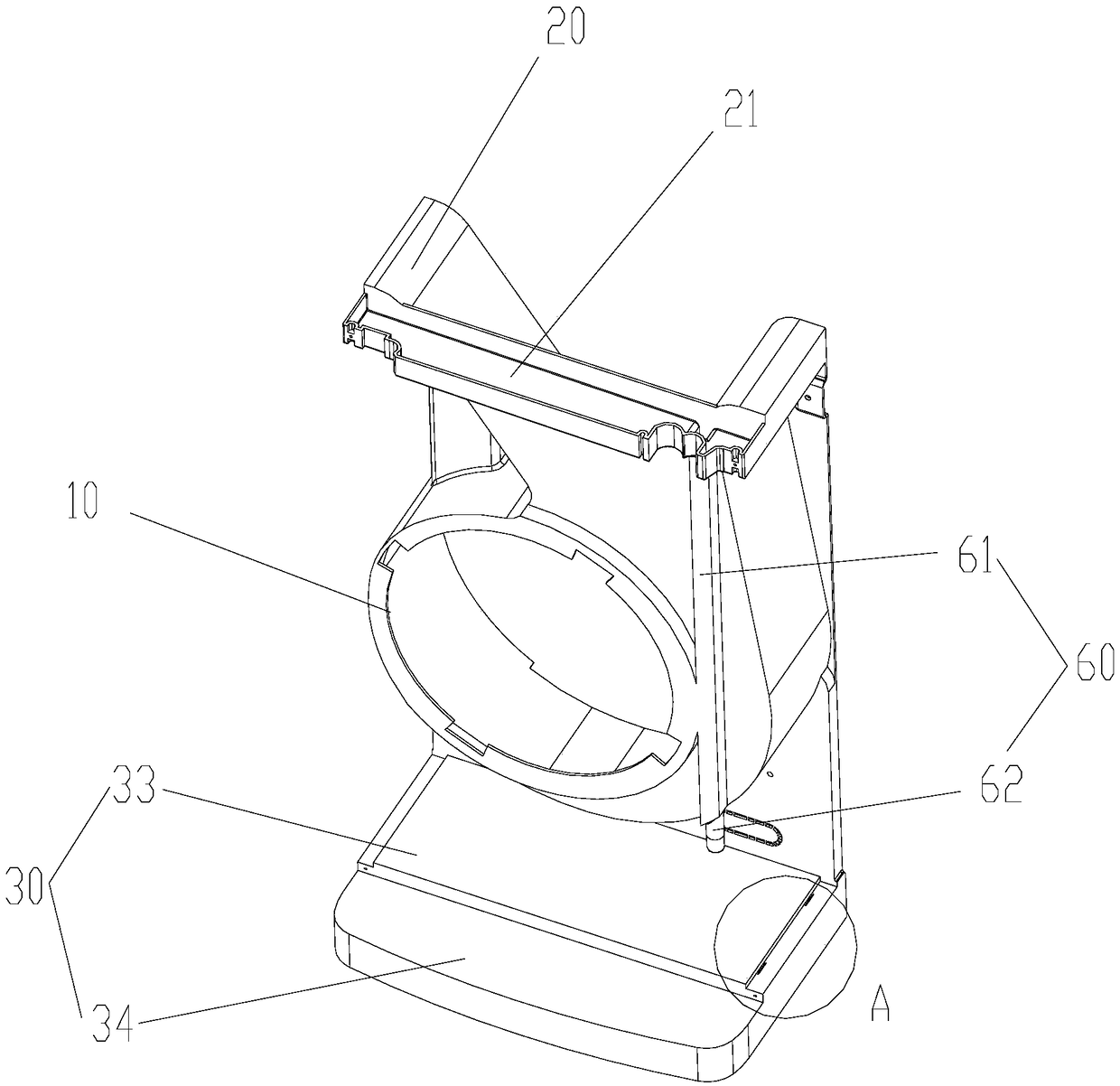 Volute structure and air-conditioner with same