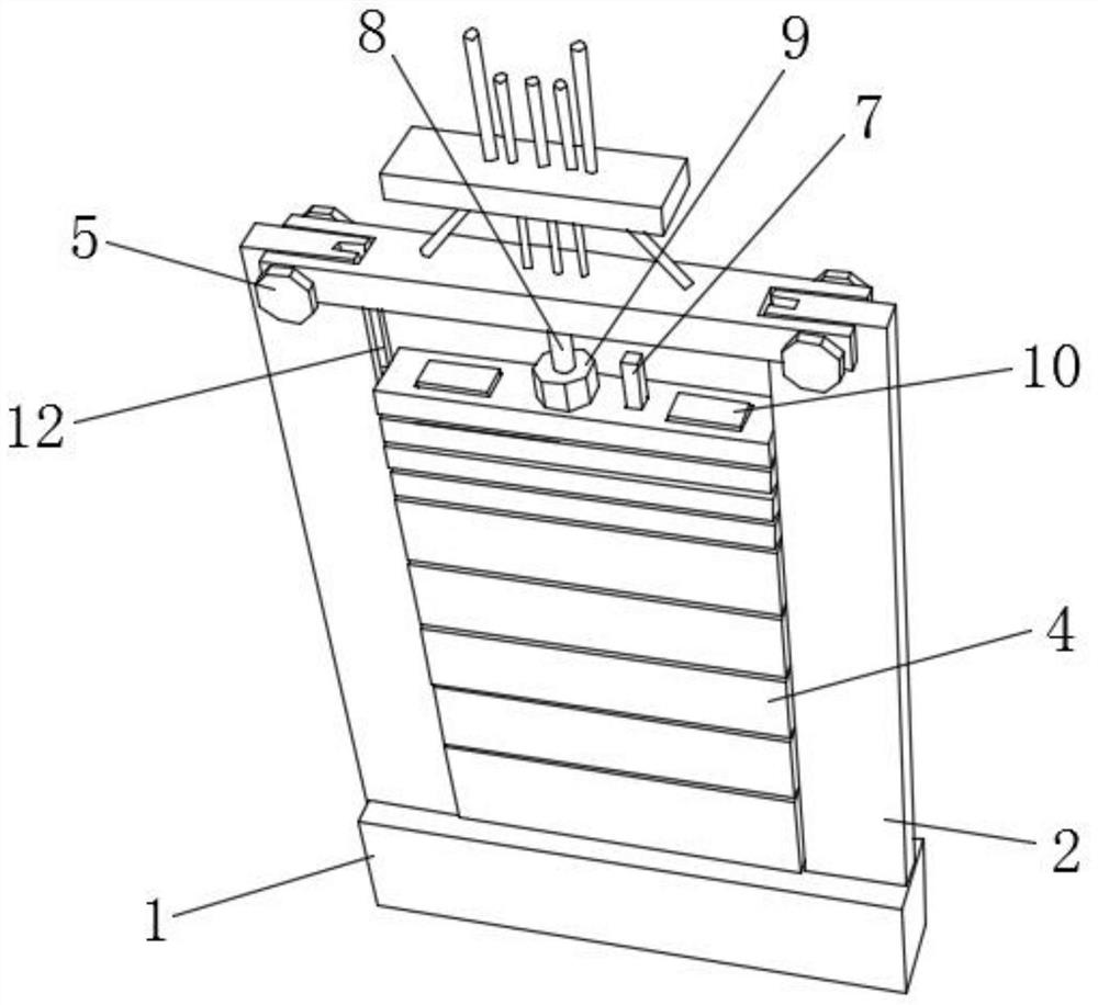 An elevator counterweight device with associated counterweights and belts
