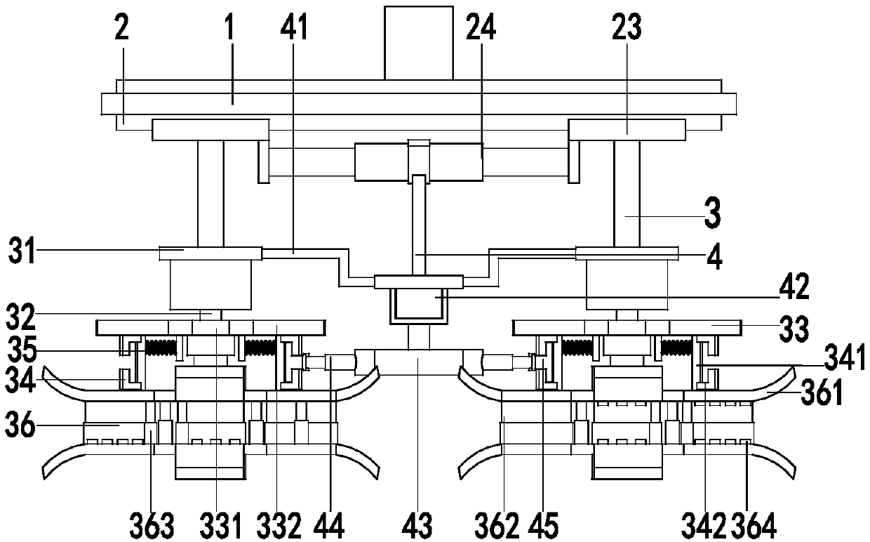 Automatic foam packaging device for liquid crystal display television