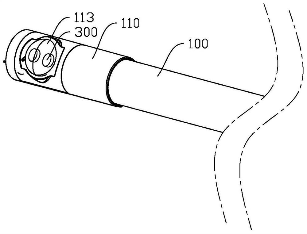 Self-dimming lamp tube and dimming method