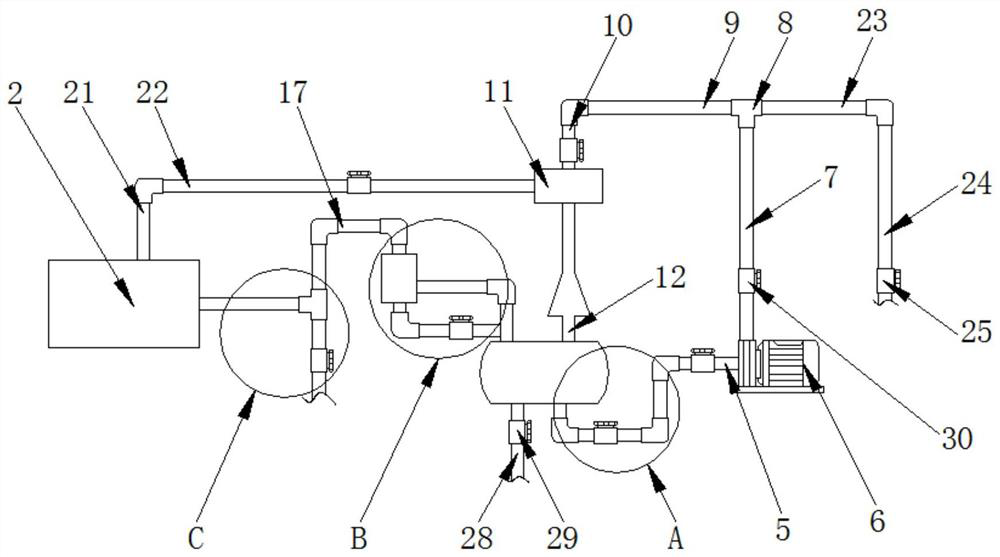 A nitric acid flue gas absorption treatment method with high recovery rate