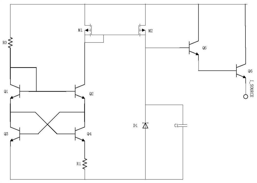 Band-gap reference circuit with pre-voltage stabilization and base current elimination