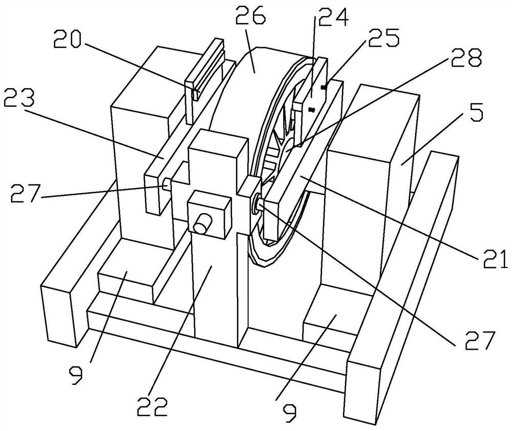 A test device for testing the wear performance of brake pads and its application method