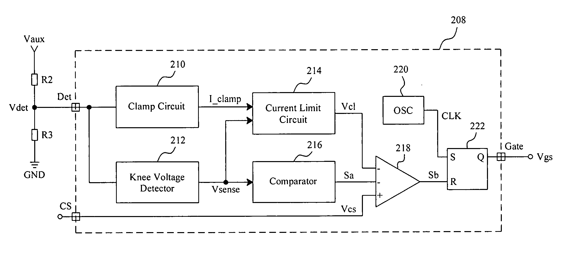 Apparatus and method for regulating constant output voltage and current on primary side in a flyback converter
