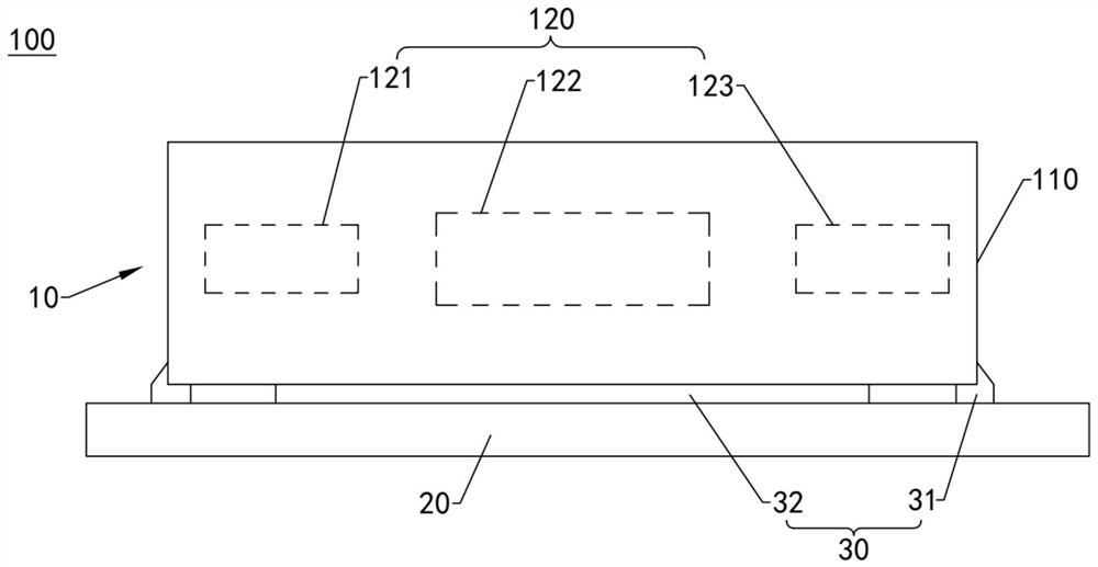 Electronic component packaging body, electronic component packaging assembly and electronic equipment