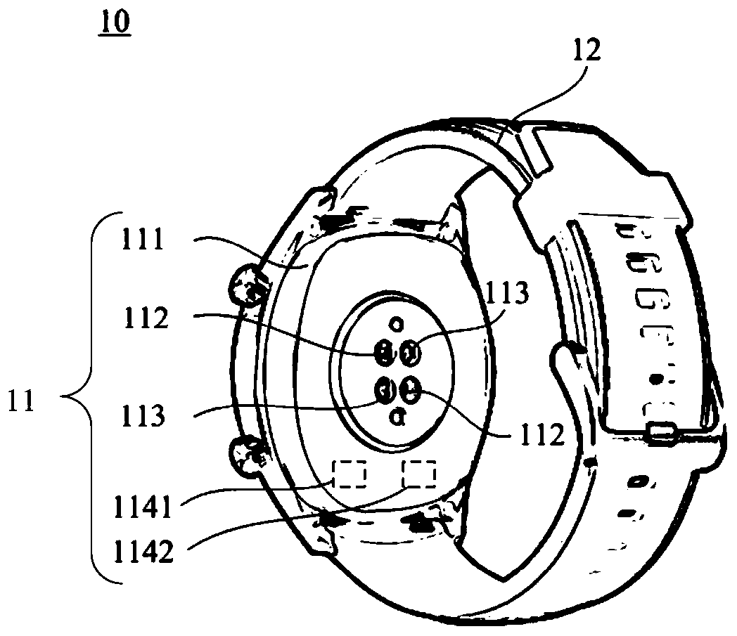 Wearable device and photoelectric pulse sensing assembly