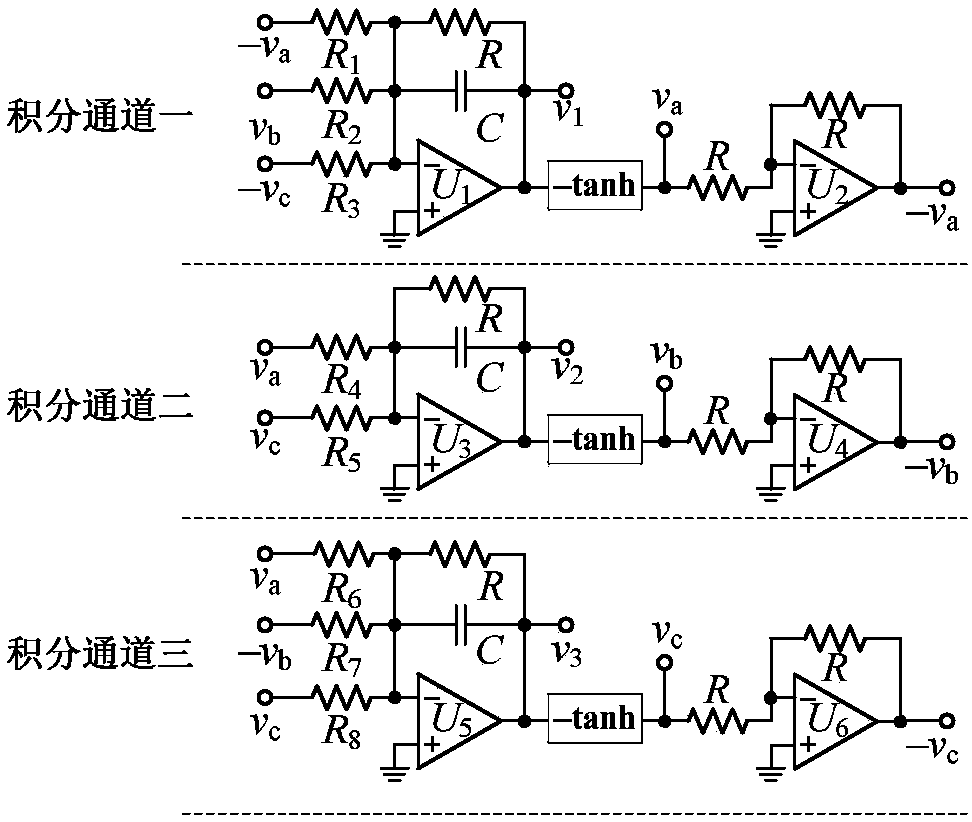 Multi-stable state oscillation circuit based on Hopfield nerve network