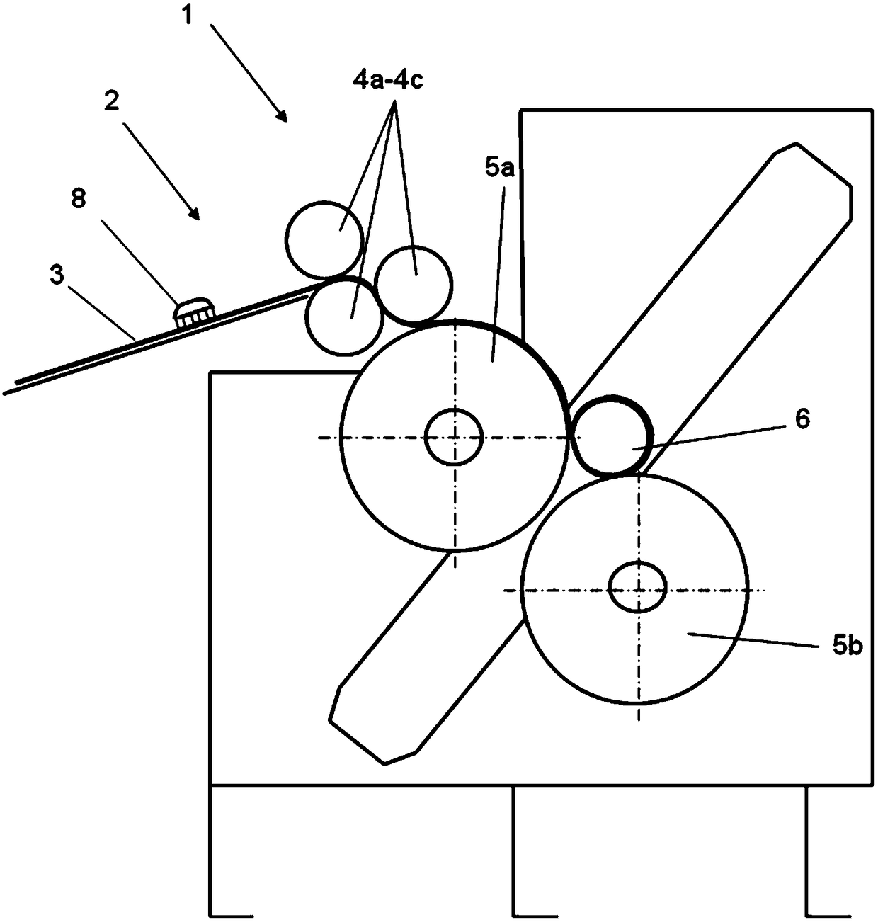 Precompressor, winder and method for operating the winder