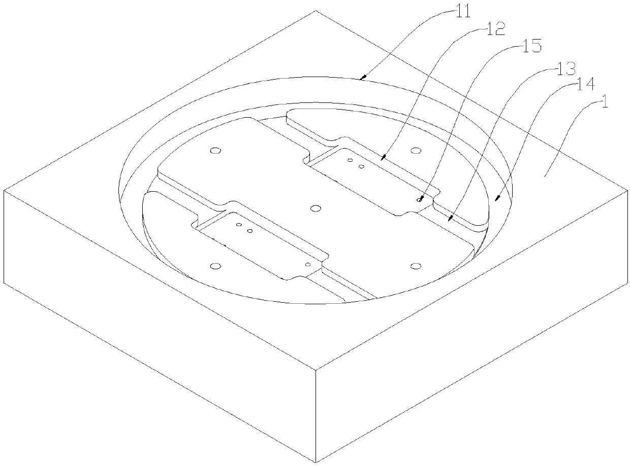 Centrifugation test clamp with fiber type Y waveguide device