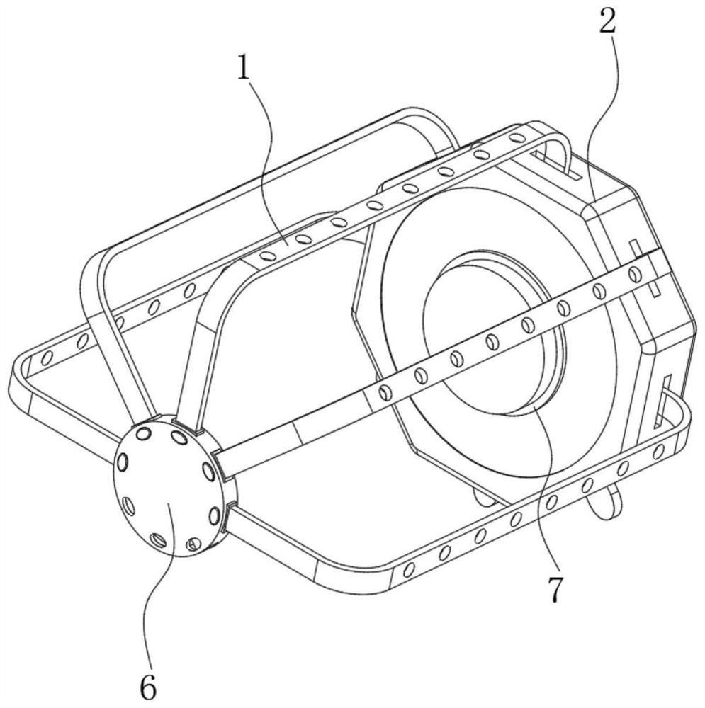 Electroencephalogram examination head support and installation method thereof