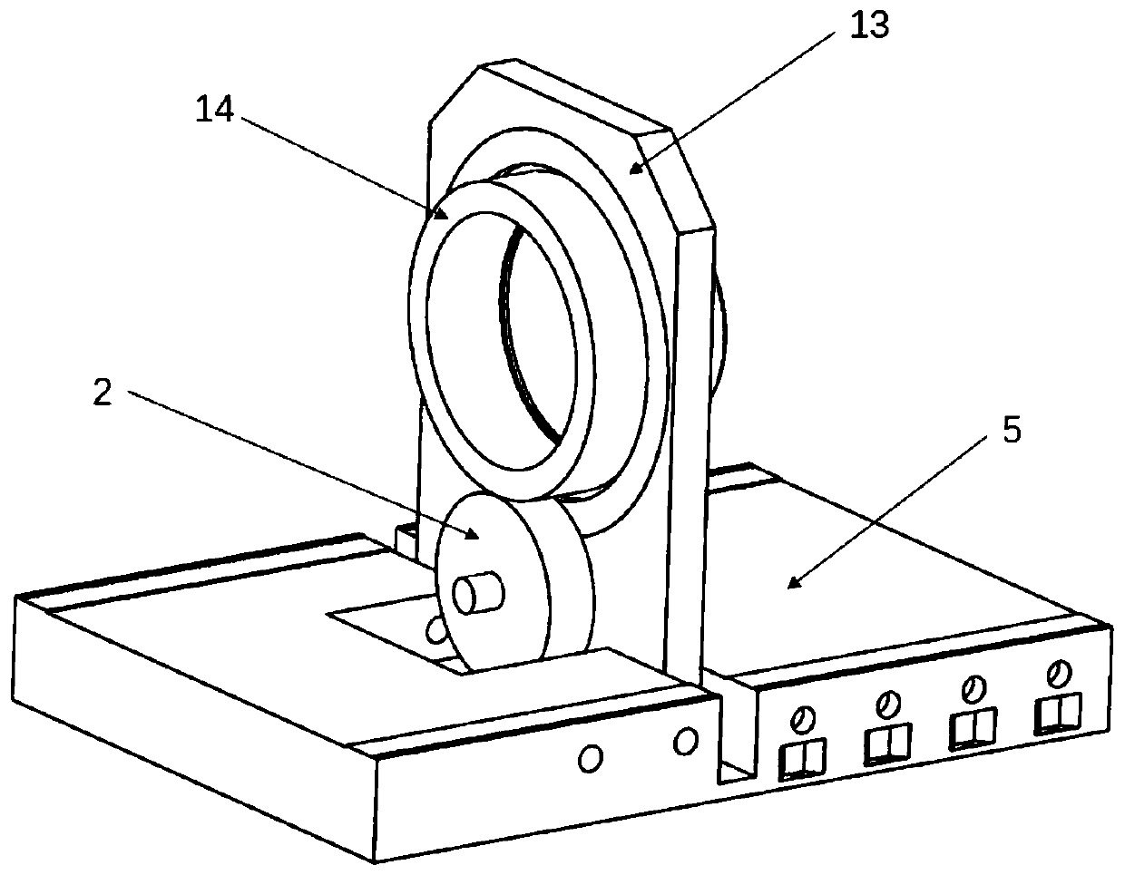Large-diameter thin-wall sealing structure opposite roller spinning device based on edge constraint