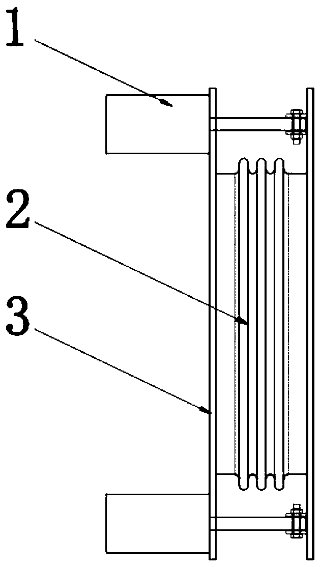 Driving type expansion joint and application thereof