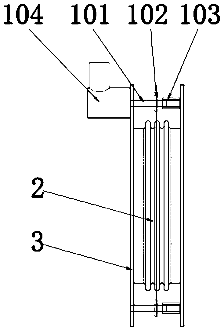 Driving type expansion joint and application thereof