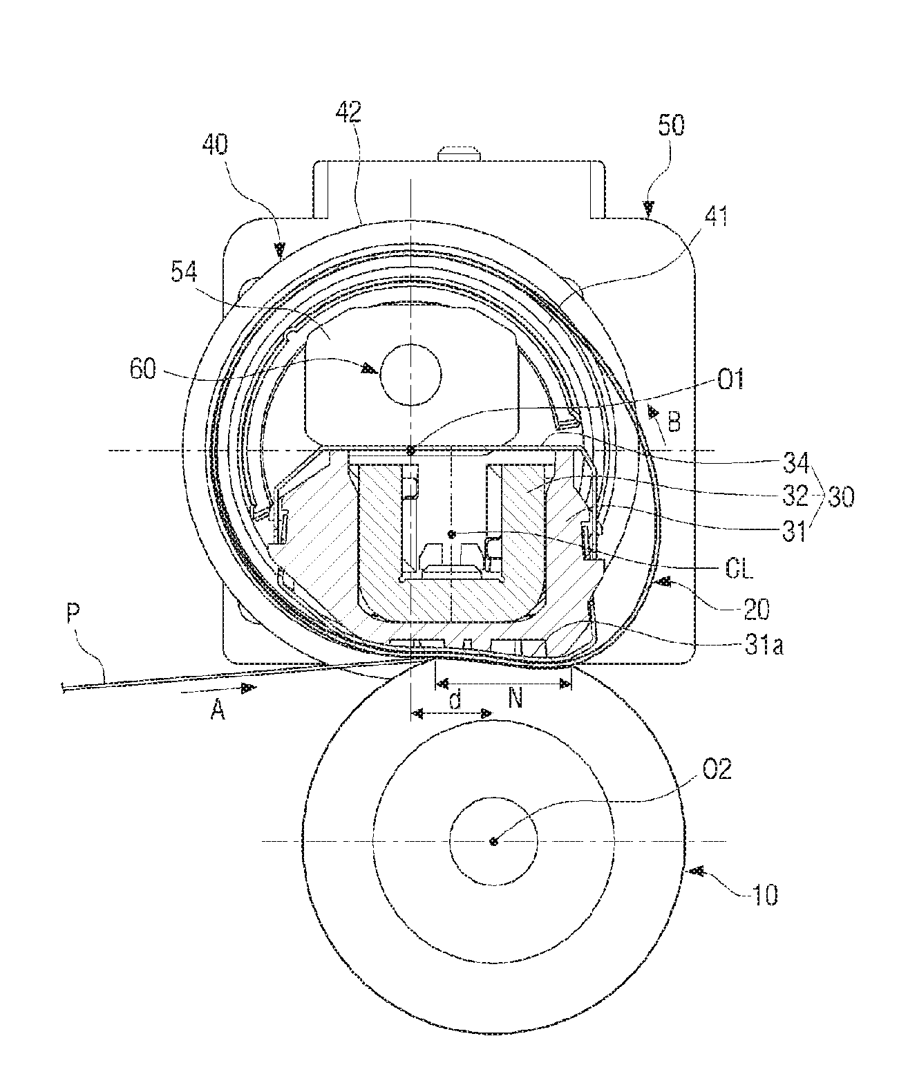 Belt type fixing apparatus and image forming apparatus comprising same