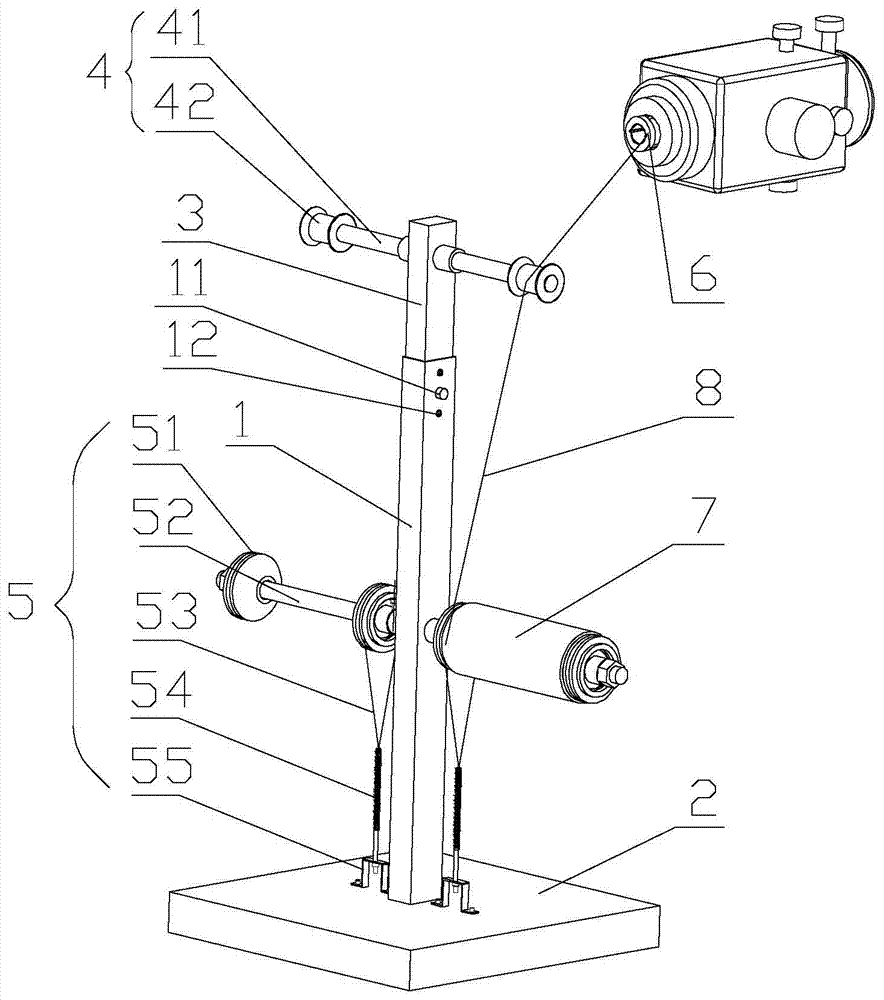 A production device and method for precise positioning of the tearing rope