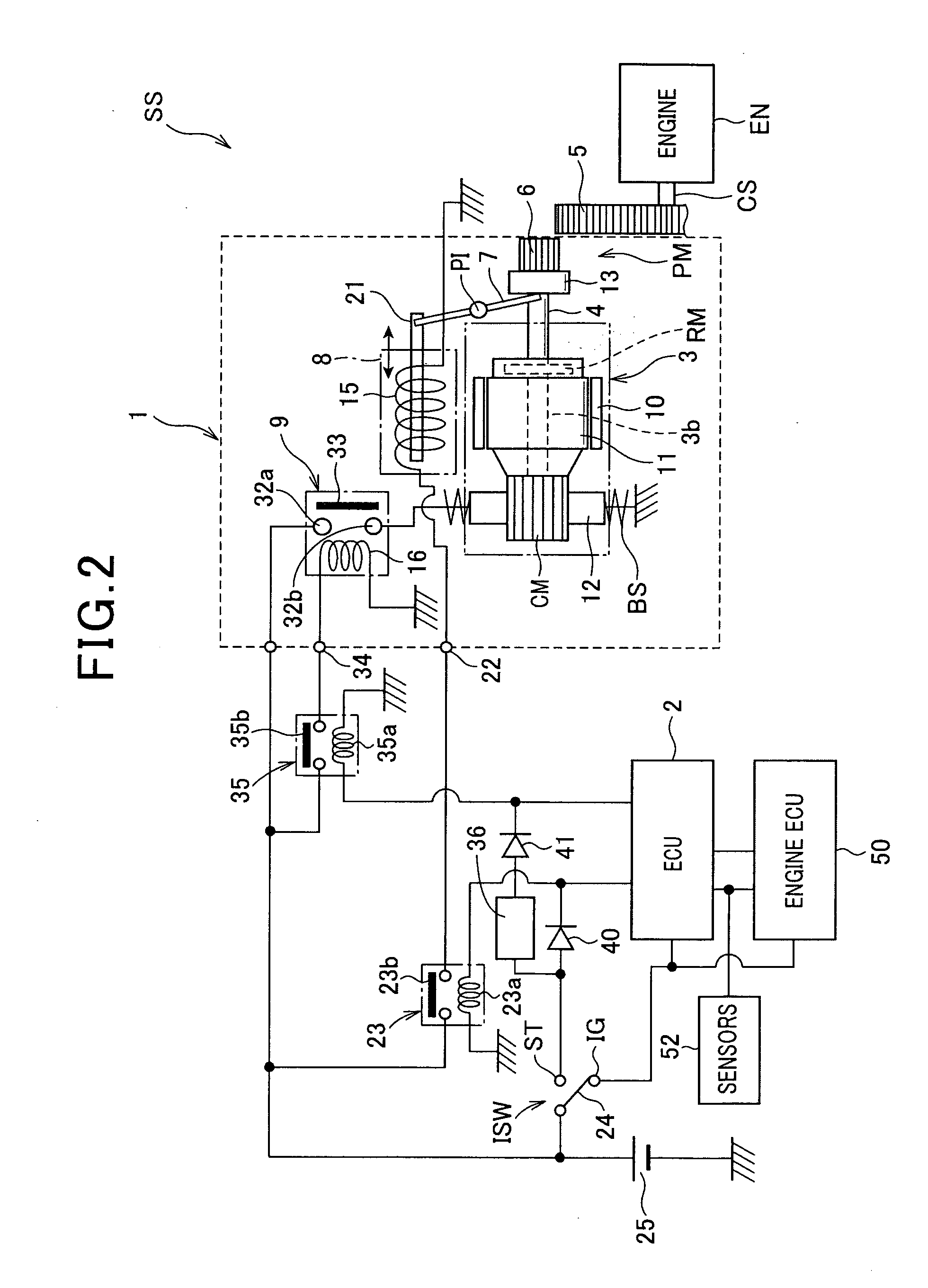 System for starting internal combustion engine