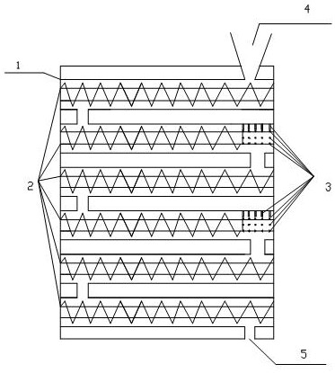 Stirring device with built-in pins in desulfurization machine