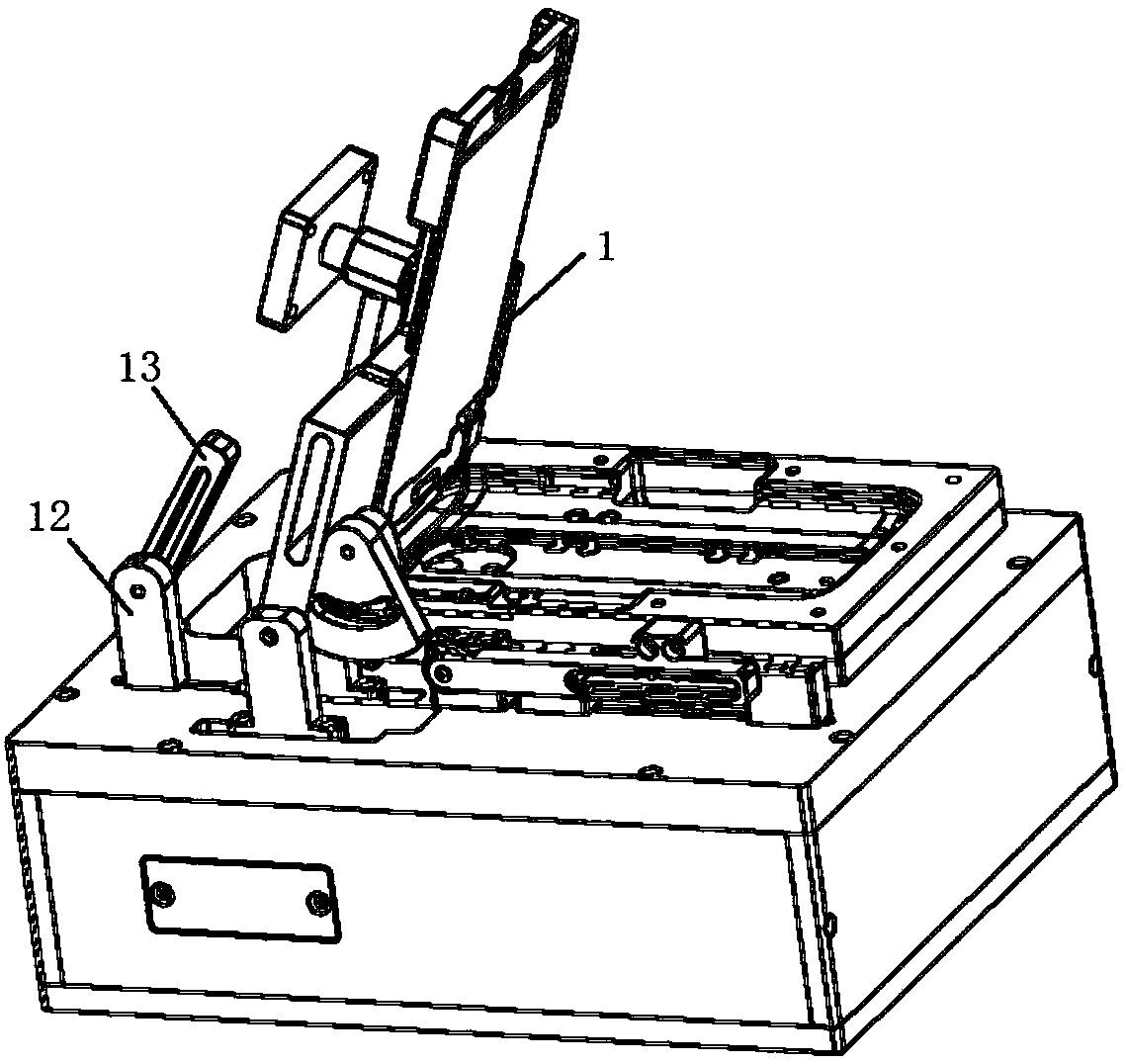 Adjustable device for matched installation of display module and mobile terminal base