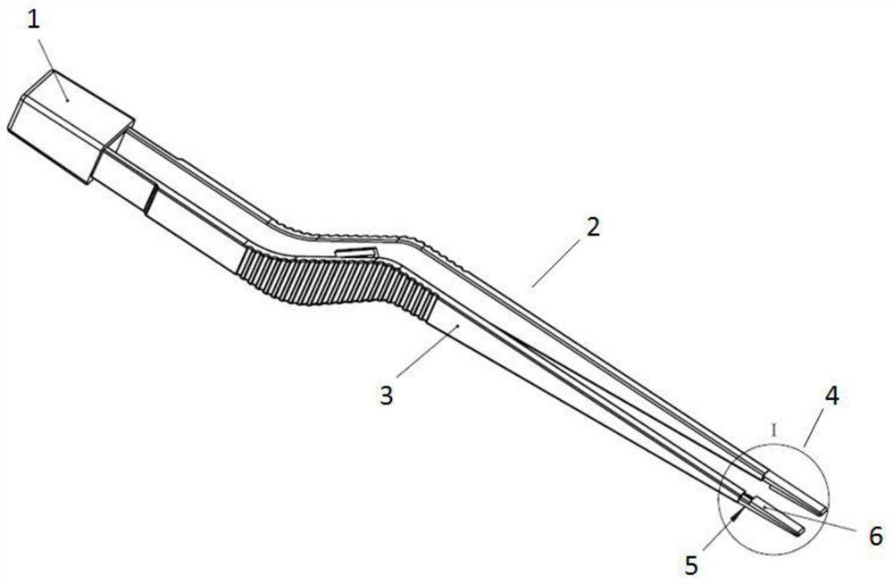 Bipolar electric coagulation forceps with shearing function