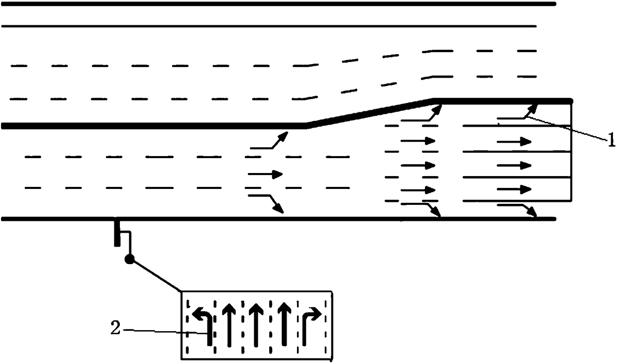 Color directional driving lane mark and color marking design based on vehicle lane change