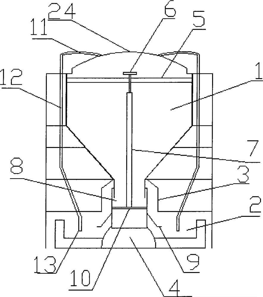 Automatic water adding and food adding device used in pig breeding farm