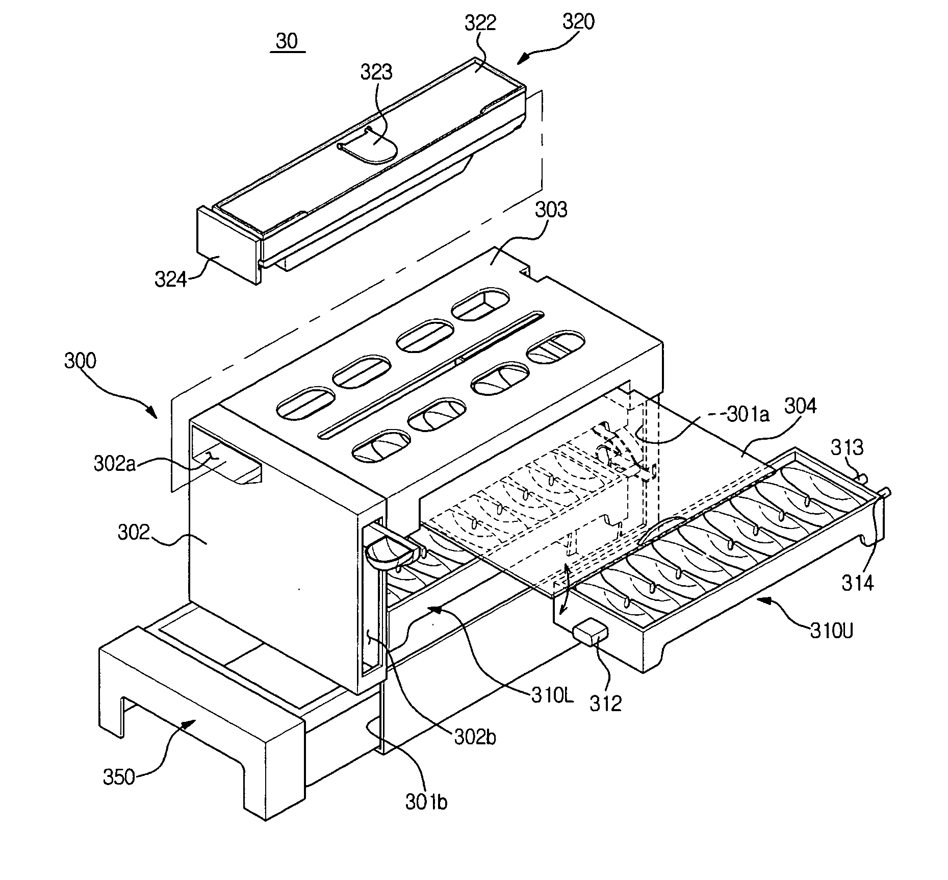 Ice making unit and refrigerator having the same